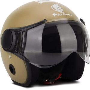 urban carrier abs material full face plain visor, uv scratch resistance motorbike helmet (peech)